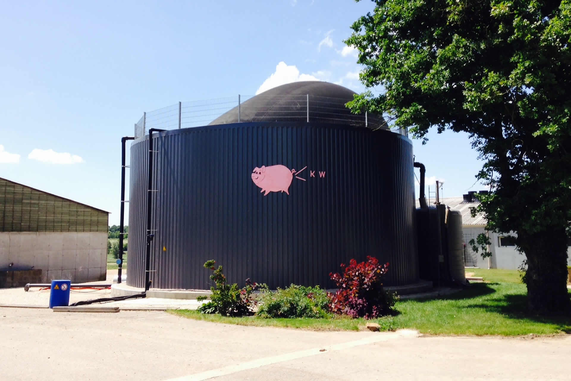 Bert Energy biogas plant on a pig farm